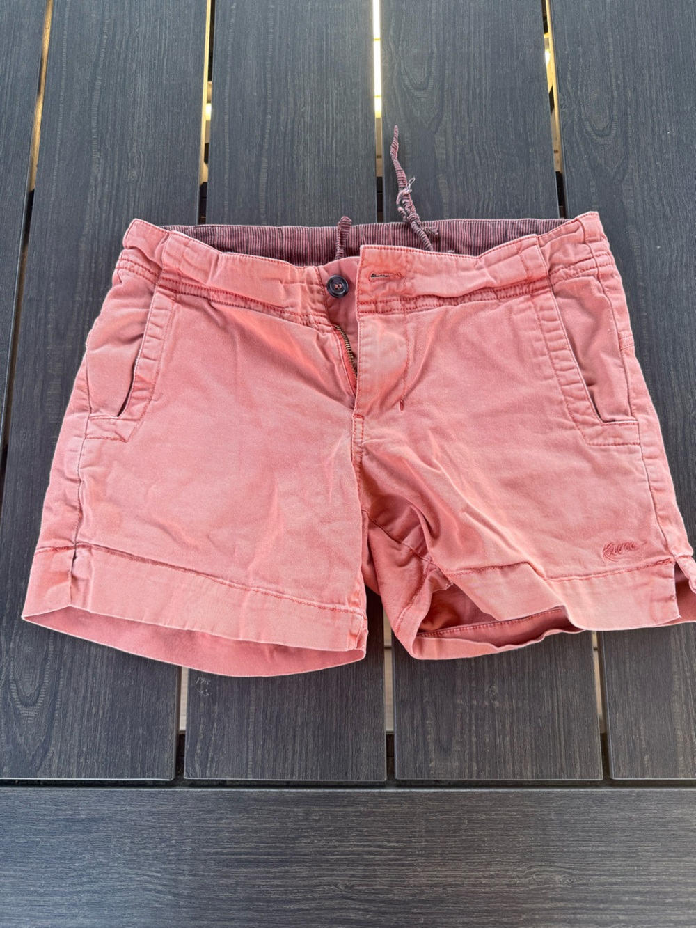 Kavu Coral Pink High-Waist Casual Shorts